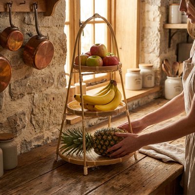 Corbeille a fruits aide a organiser comptoir ou table .
