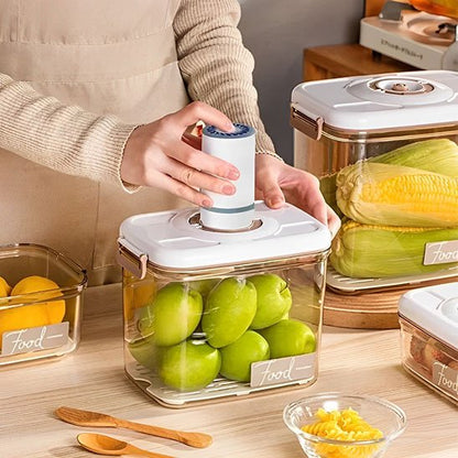Boite de conservation alimentaire Système de mise sous vide intégré: