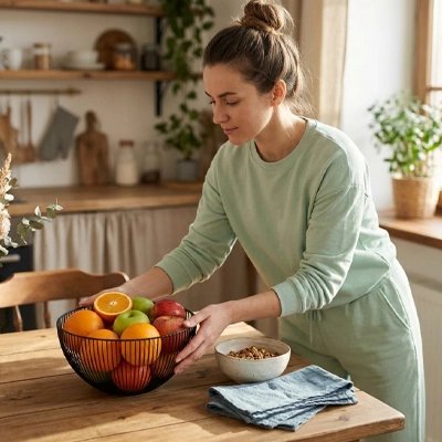 Corbeille a fruit Base stable et contenance optimale