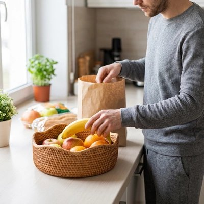 Corbeille a fruit  les courses plus rapide car vue directe