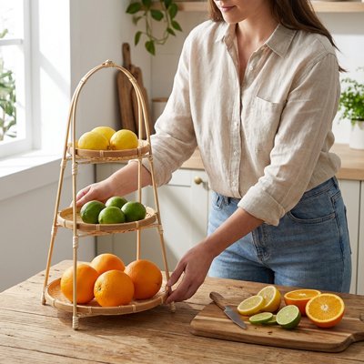 Corbeille a fruits femme fait sa déco avec ses .