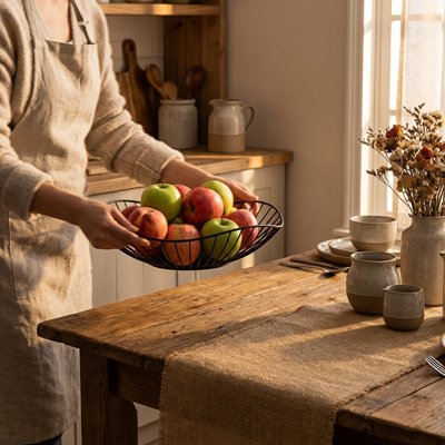 Corbeille à fruits  Permet une circulation d'air optimale 