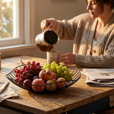 Corbeille à fruits toujours pret pour petit déjeuner