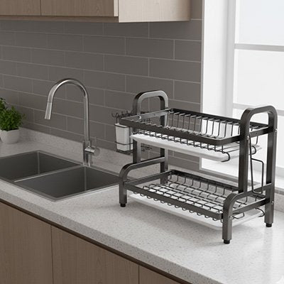 Egouttoir vaisselle  assemblage rapide sans outils compliqués
