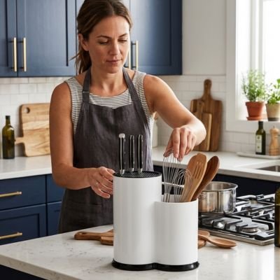Pot ustensiles Cuisine  Base antidérapante