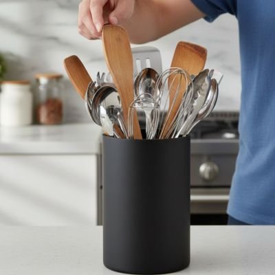 Pot ustensiles cuisine Base large assurant un maintien solide