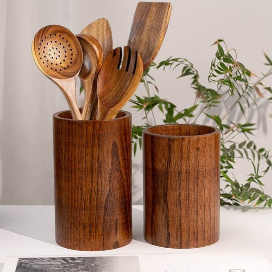 Pot ustensiles cuisine  Capacité généreuse