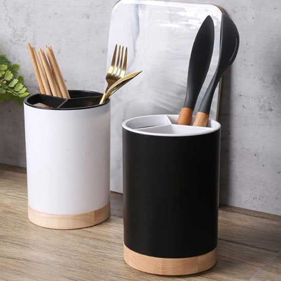 Pot ustensiles cuisine   Construction robuste