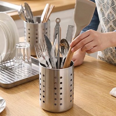 Pot ustensiles Cuisine Stabilité renforcée