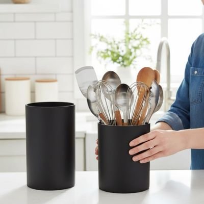 Pot ustensiles cuisine Surface lisse facile à nettoyer 