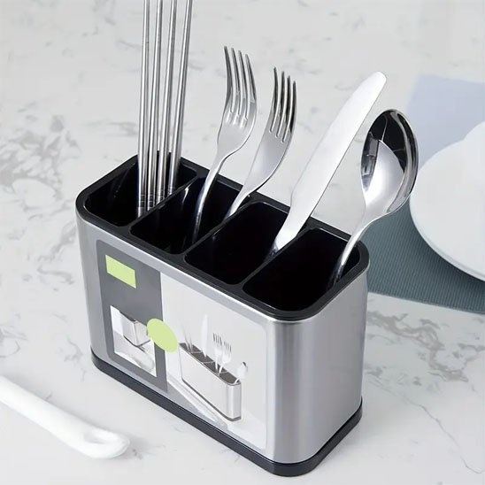 Pot ustensiles cuisine  Système de drainage