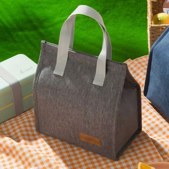 Sac isotherme gris avec poignée solide