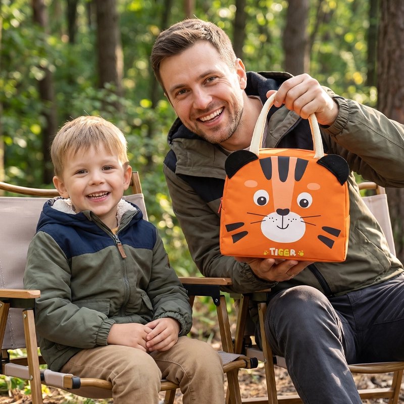 Sac isotherme papa est content du sac tigre
