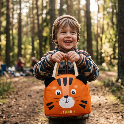 Sac isotherme petit garçon avec sac tigre souiant